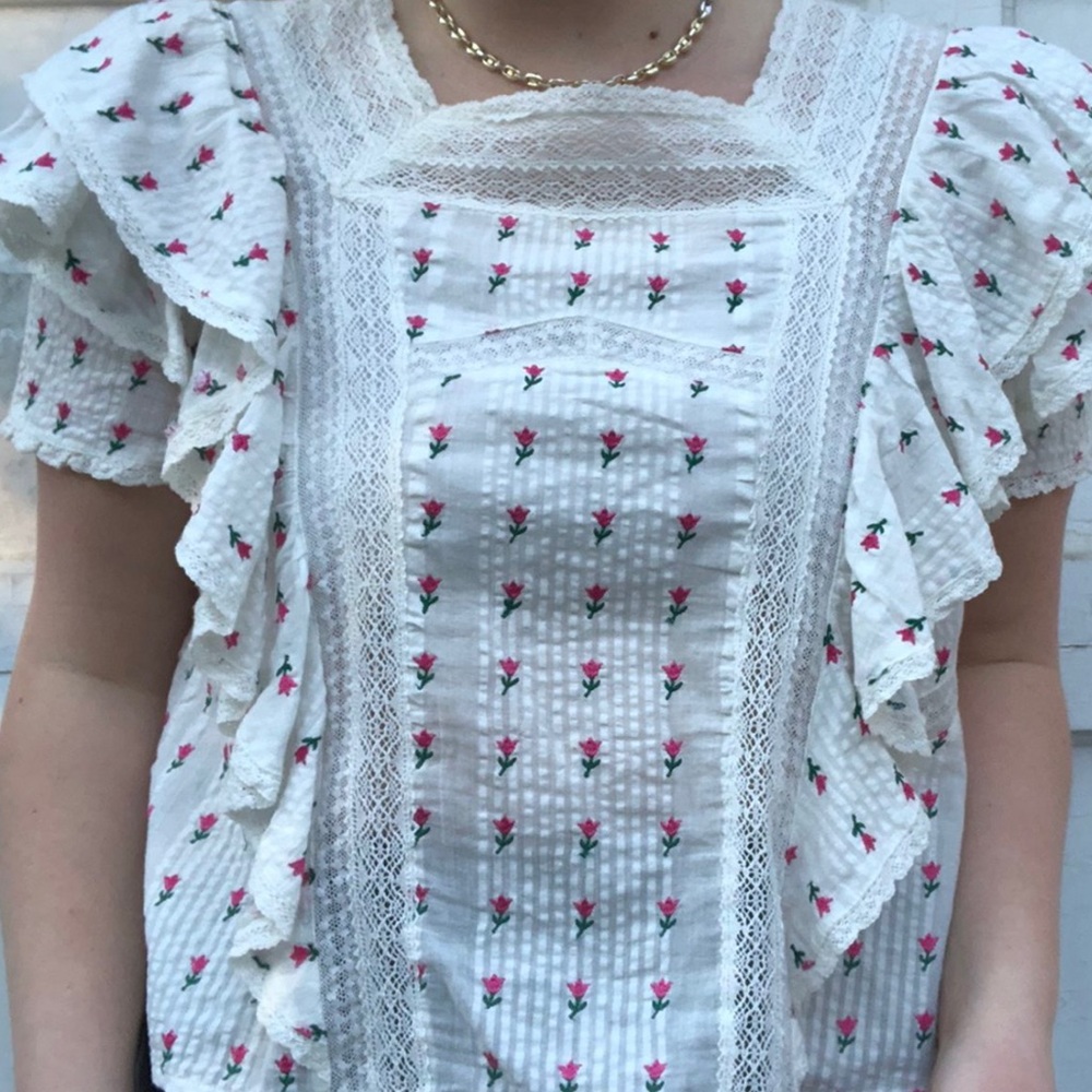 Loveshackfancy blouse